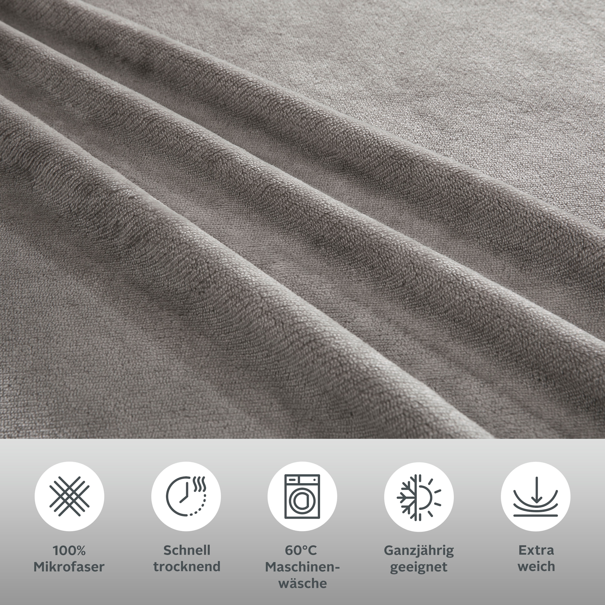 my home Bettwäsche »Desner3« 2 Stk. tlg. Bettwäsche mit Reissverschluss, Cashmere-Touch, kuschelig & weich