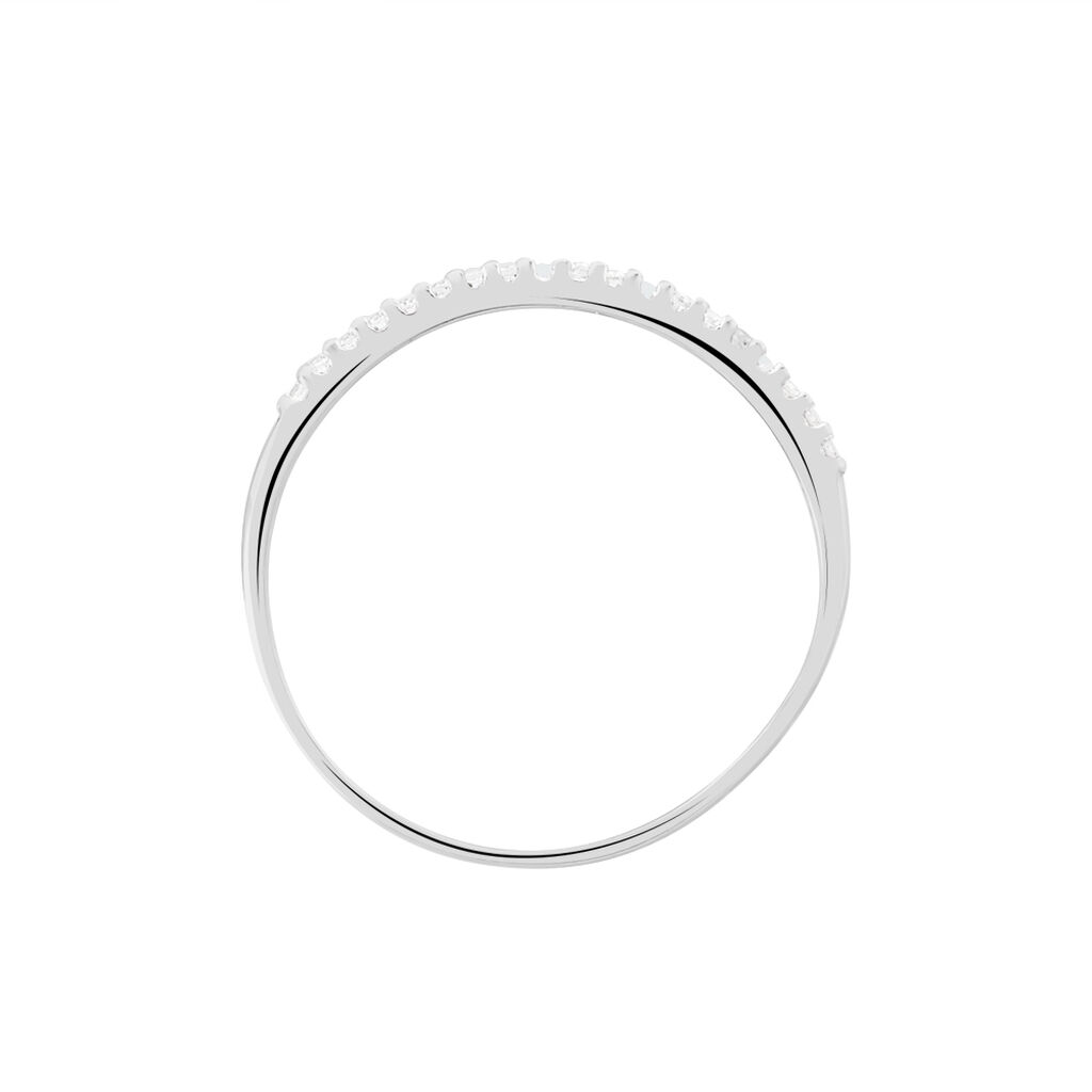 Bague Jaquelyn Argent Blanc Oxyde De Zirconium