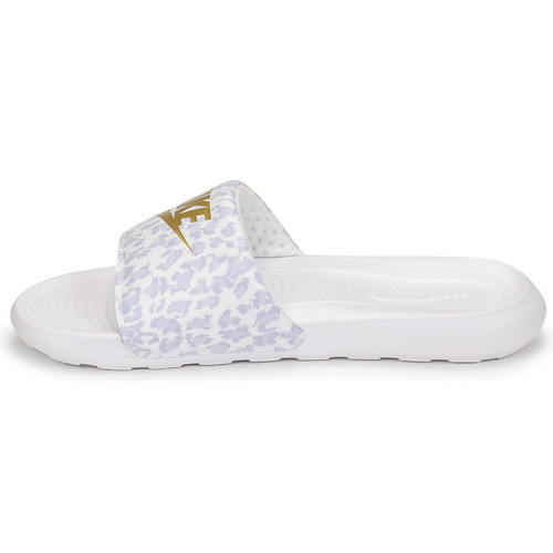 Nike - W NIKE VICTORI ONE SLIDE PRINT - Blanc / Doré