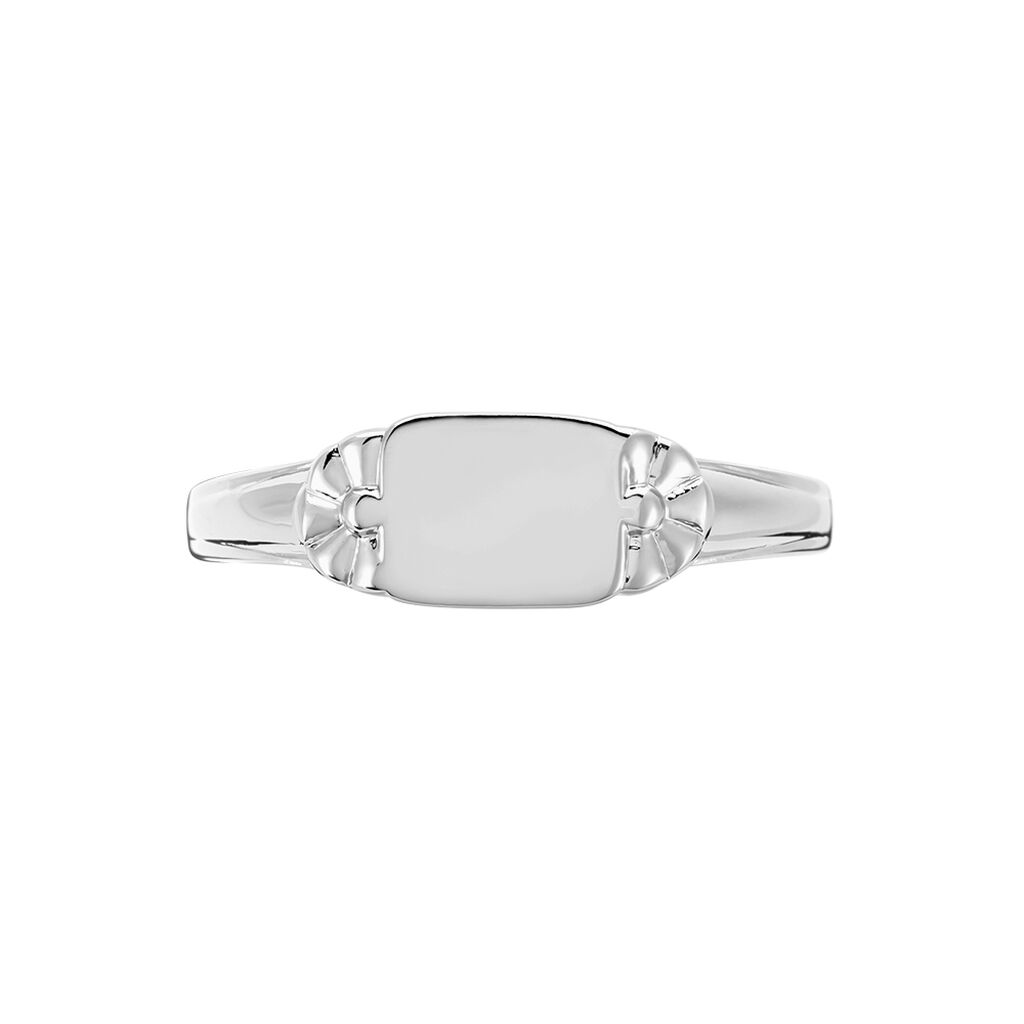 Chevalière Darian Argent Blanc