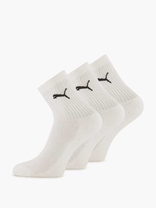 PUMA 3 Pack Socken Weiss