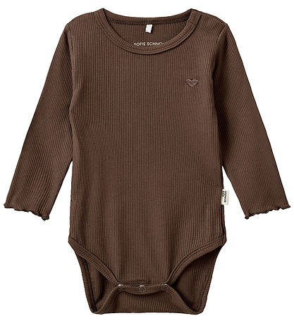 Sofie Schnoor Body L/æ - Rib - Chocolate Brown