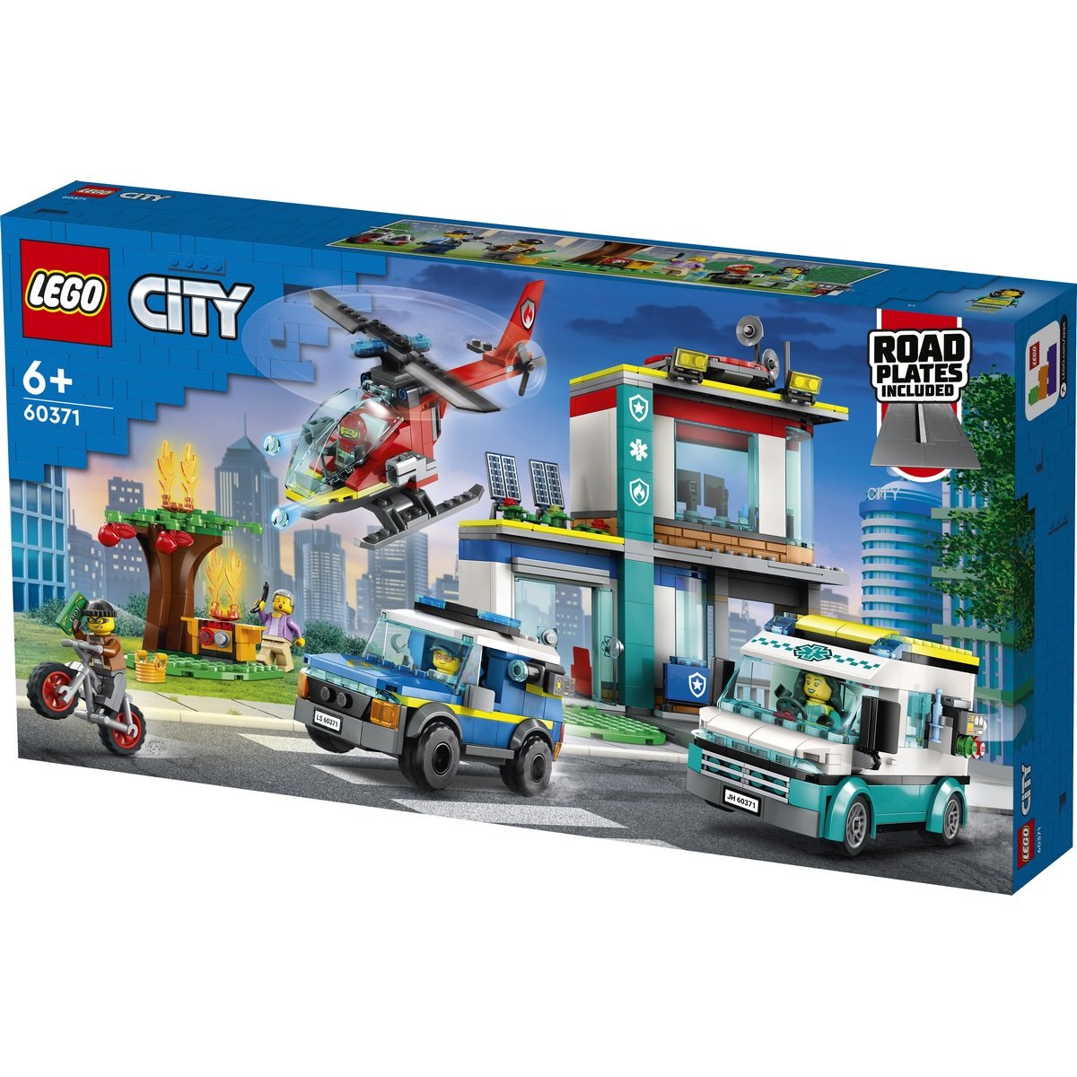 Le QG des véhicules d'urgence Lego City 60371