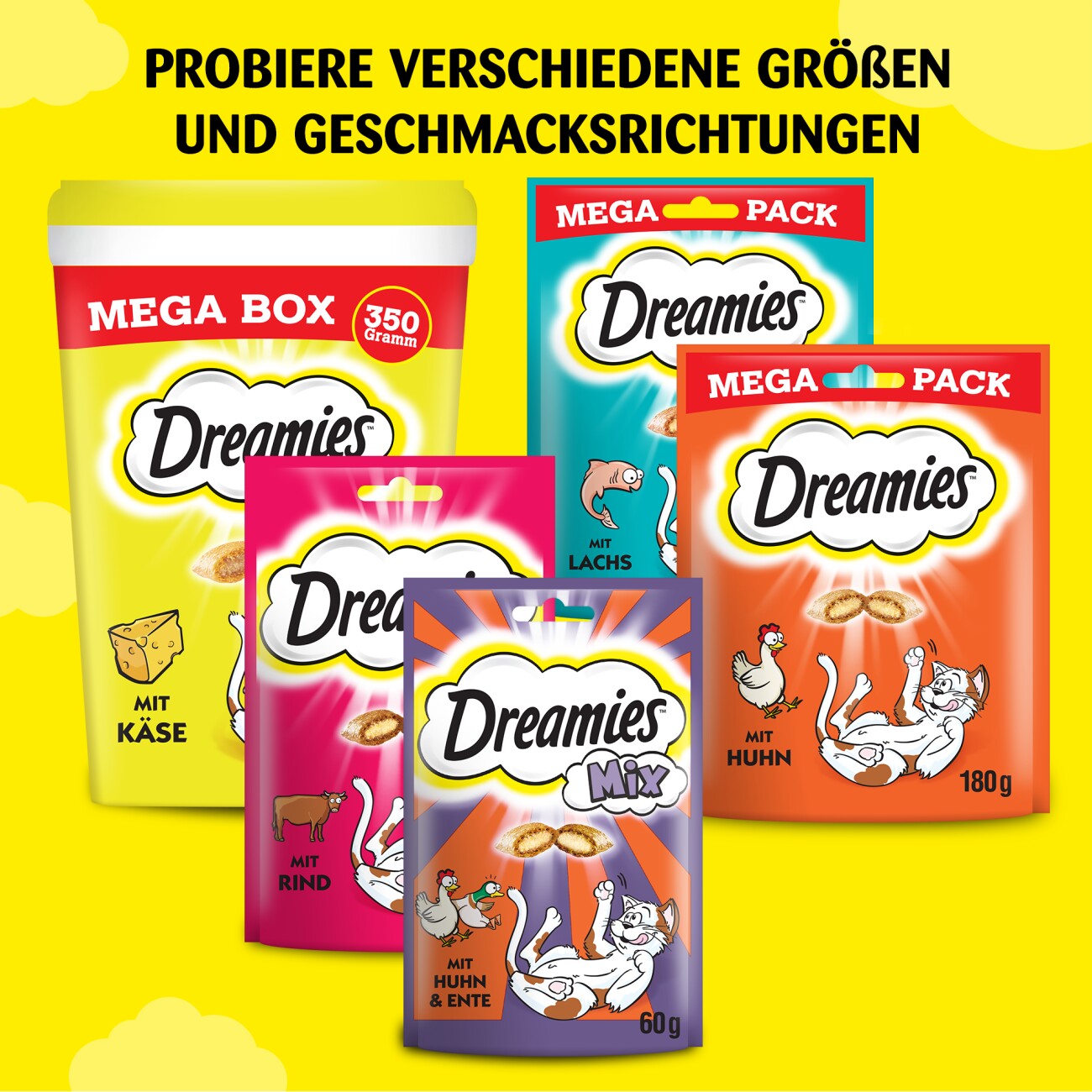 Dreamies Mega Pack 180g Lachs