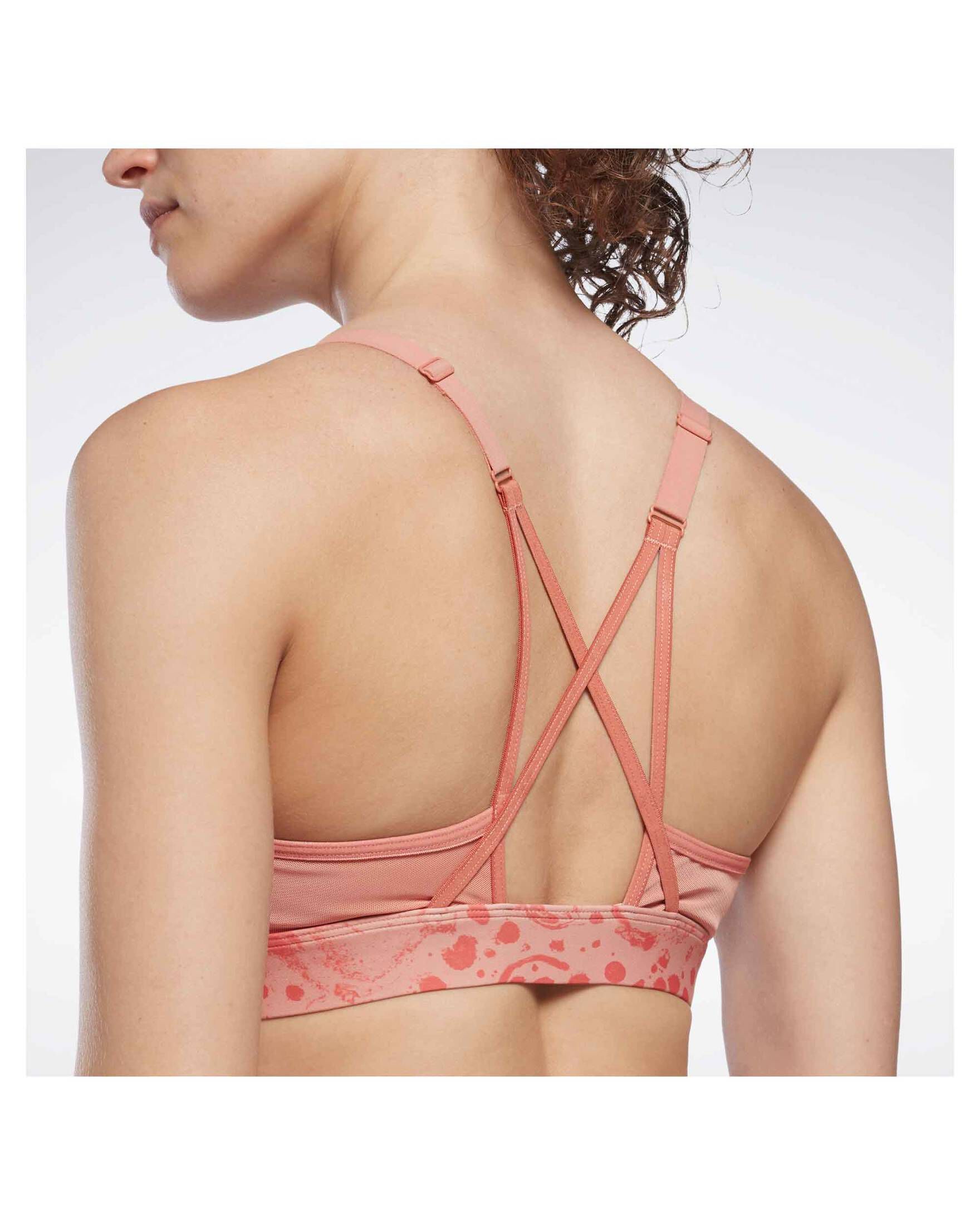 Reebok| Damen Sport-BH SR LUX STRAPPY BRA AOP MODERN SAFARI PRINT