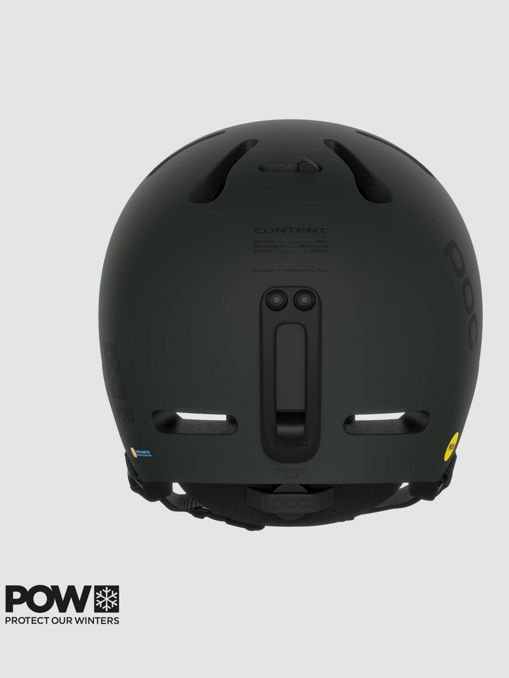 POC Fornix MIPS Pow JJ Helmet bismuth green matt