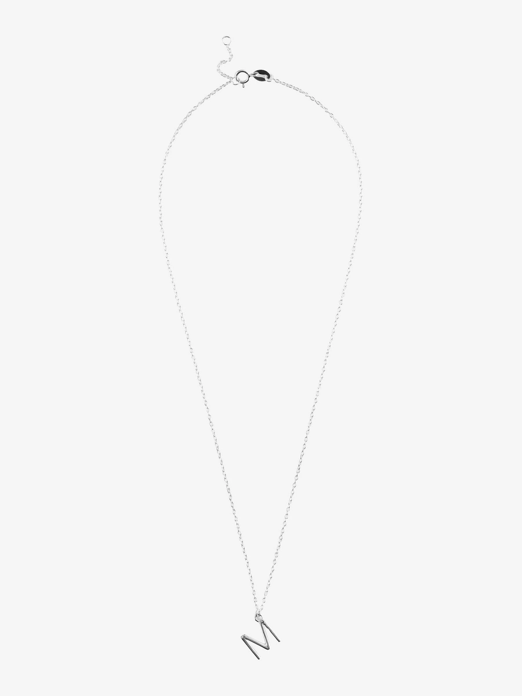 Echt zilver - Halsketting met hoofdletter