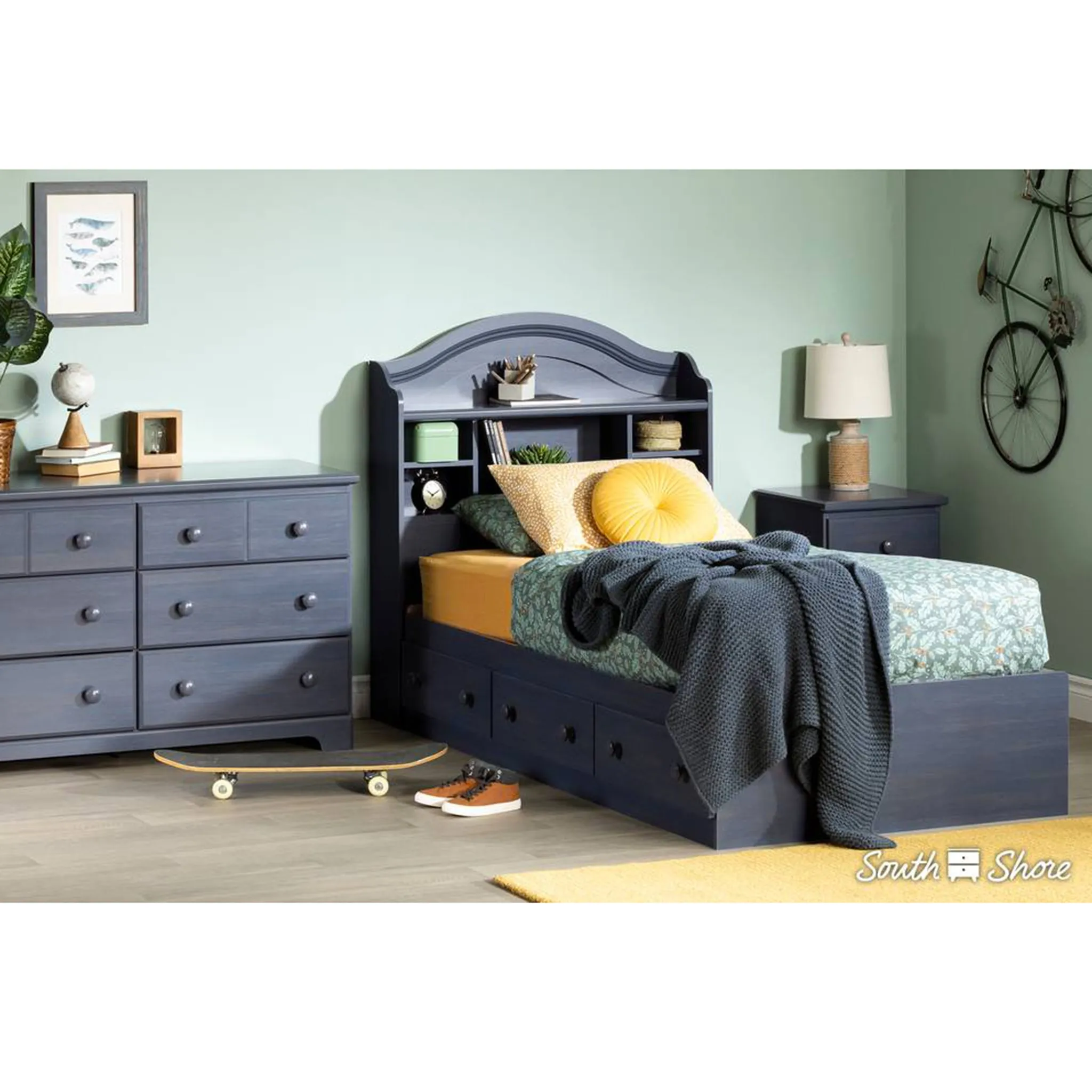 South Shore Bureau Double 6 Tiroirs Summer Breeze - Myrtille