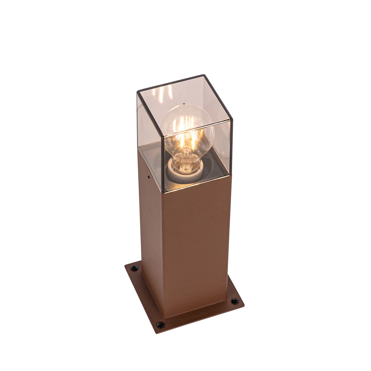 Smart staande buitenlamp roestbruin 30 cm incl. Wifi P45 - Denmark