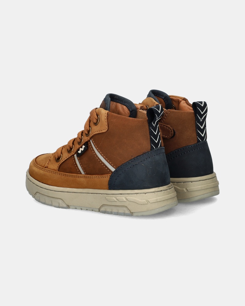 Nelson Kids Hoge sneakers  - cognac