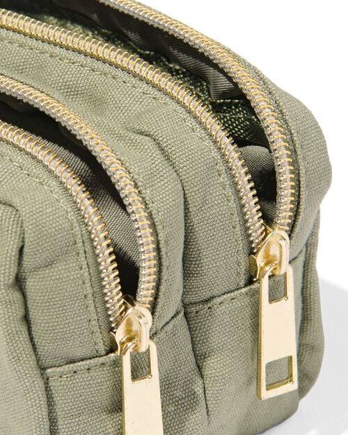 trousse avec double zip lin