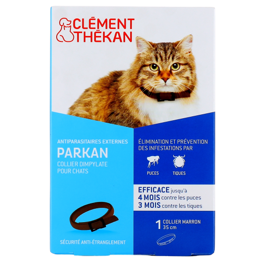 Clément Thékan Parkan collier antiparasitaire chat - Tiques et puces