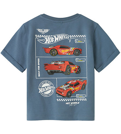 Name It T-Shirt - NmmAtreus - Hot Wheels - Blue Mirage