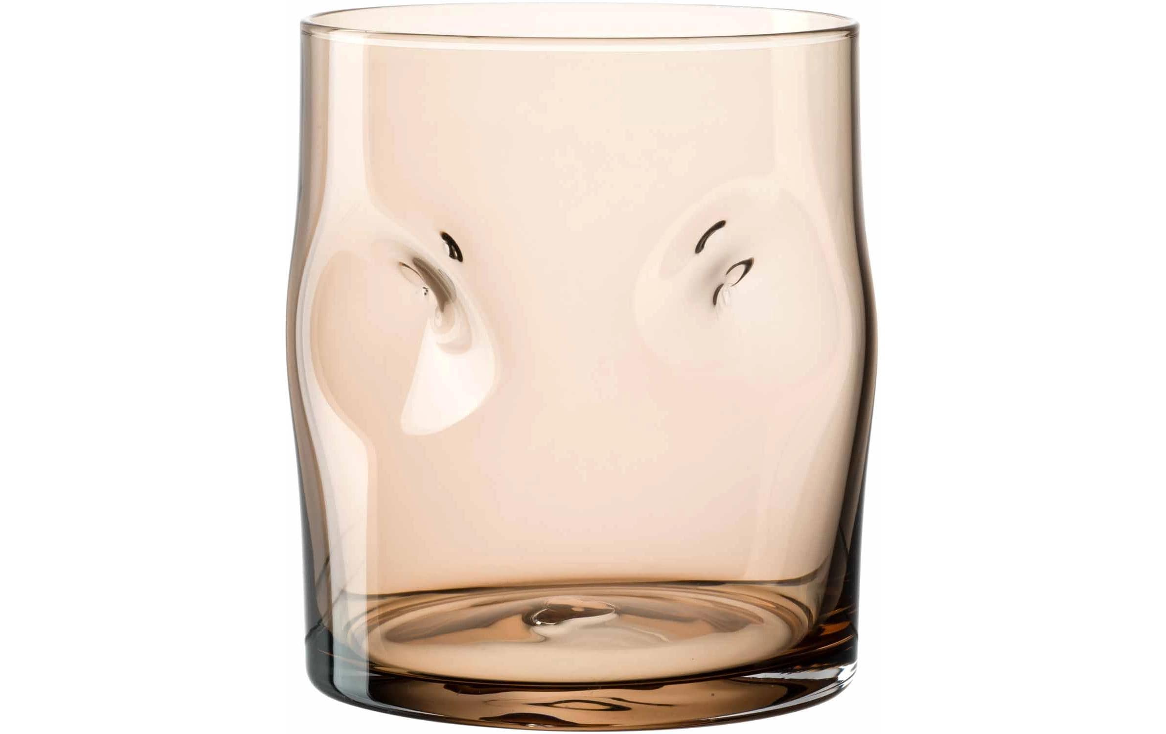 Trinkglas Vesuvio 300 ml, 4 Stück, BraunWhiskybecher-Set