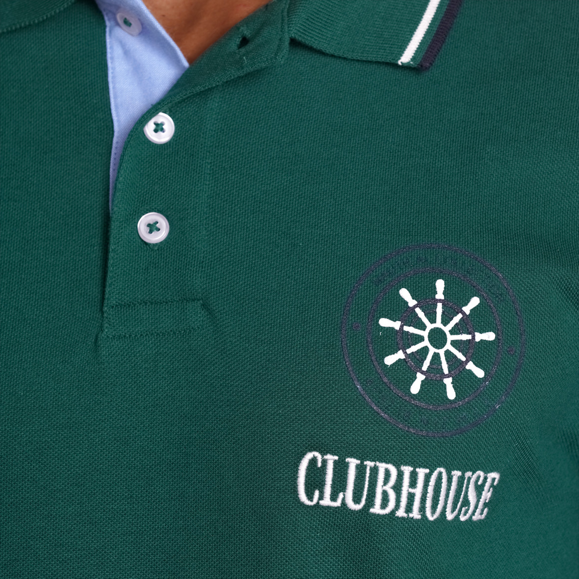 VanVaan Herren Poloshirt mit Print dunkelgrün
