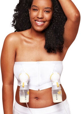 Medela Hands-Free Pumpebustier, Hvit