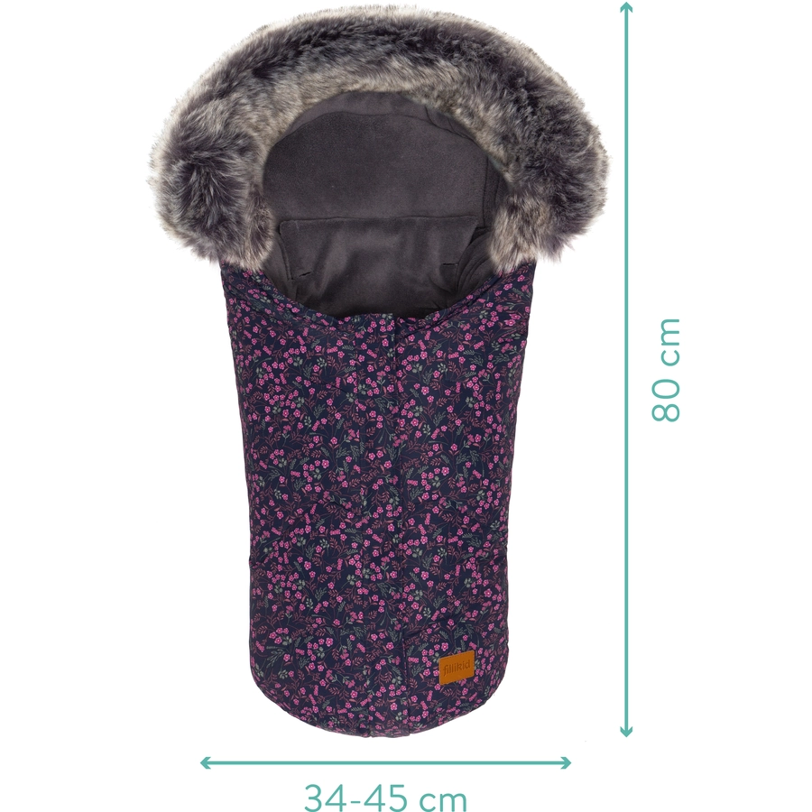 fillikid Winterfußsack Lhotse Gr. 0 Blumen klein