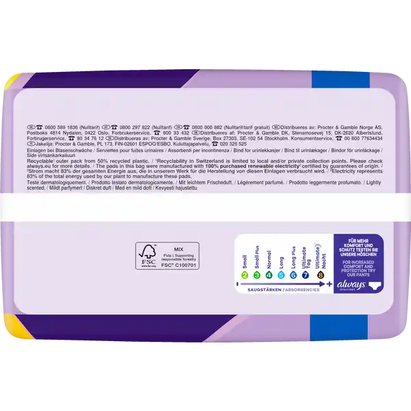 Discreet Inkontinenz Long Plus Big Pack