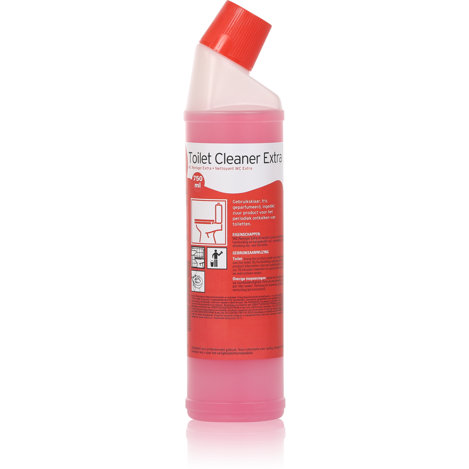 WC-ontkalker, Ready to use, 750ml, 1 fris geparfumeerd, roze