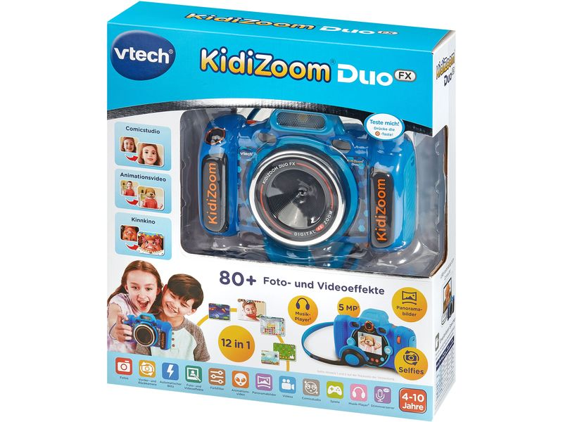 Vtech Kinderkamera KidiZoom Duo FX Blau Digitale Kamera für Kinder