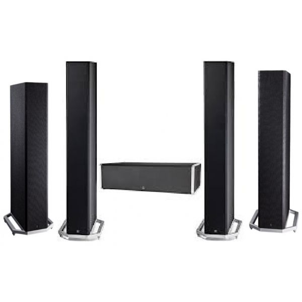 Definitive Technology Sistema Home Cinema 5.0 BP9060 Par   Central CS9060 Unidade   BP9020 Black (par)