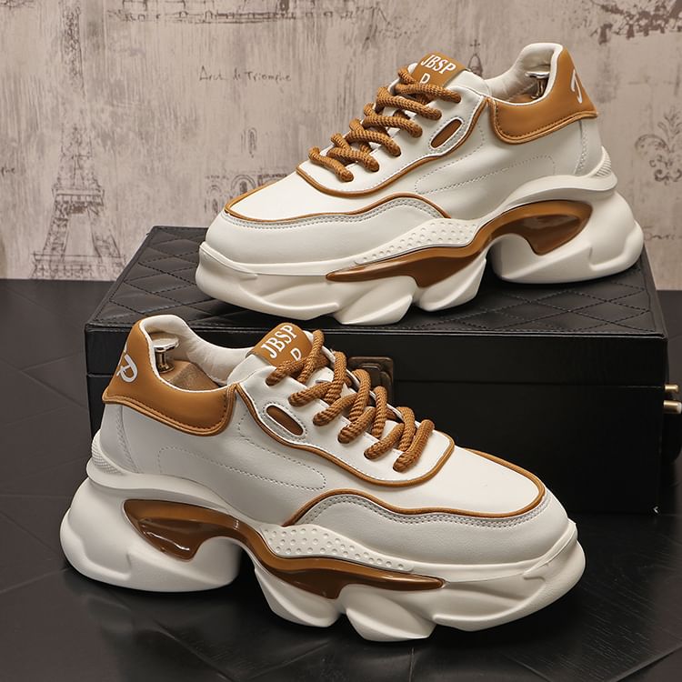 Mr Ozera - Robuuste platform sneakers met twee kleuren