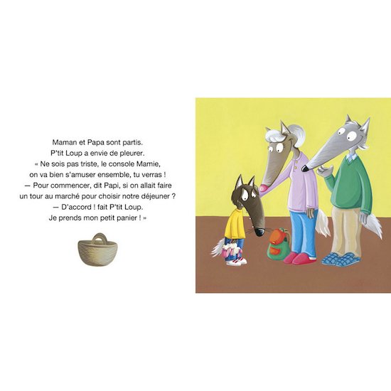 P'tit Loup va chez papi et mamie   de               AUZOU