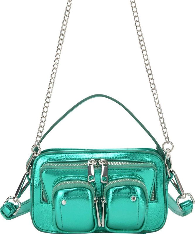 Nunoo Kleine Crossbodytas / Schoudertas Dames Helena Recycled Cool Groen