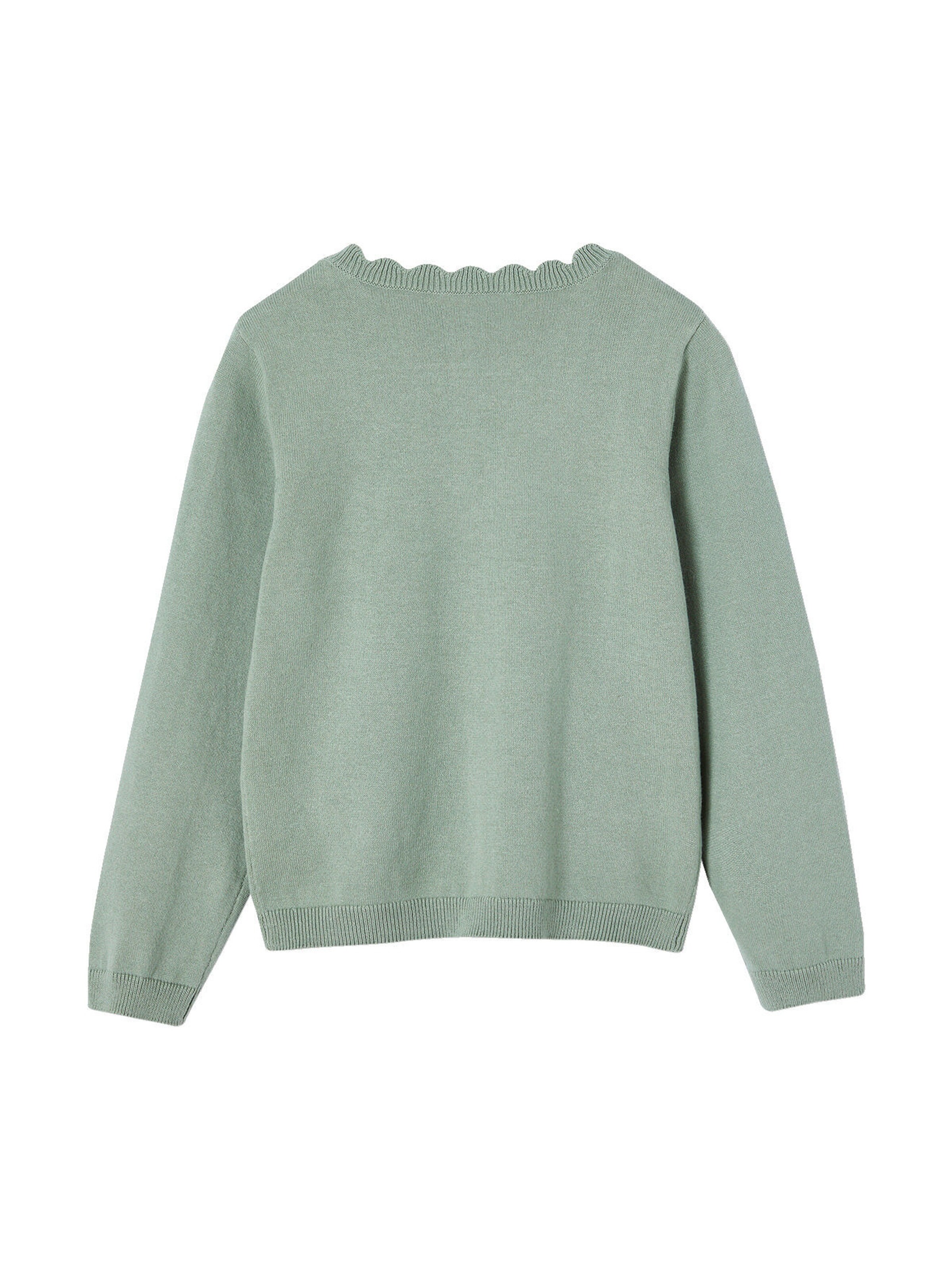 Vertbaudet Mädchen Pullover BASIC graugrün