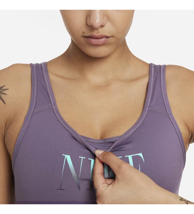 Nike Women Dri-FIT Swoosh s Medium Sport-BH