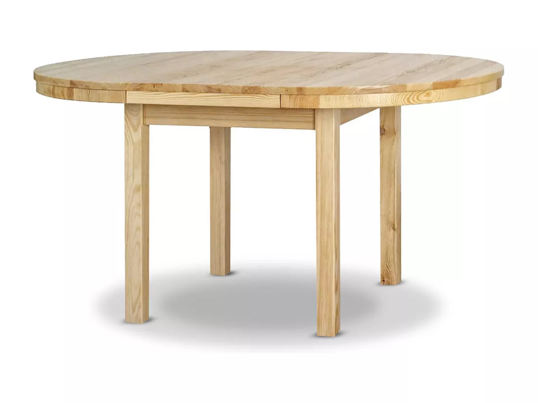 Table ronde 100 - 150 cm table extensible en bois, pin