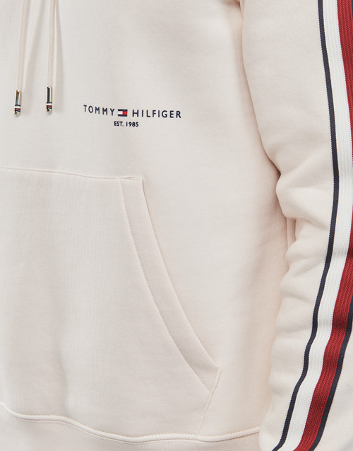 Tommy Hilfiger - NEW GLOBAL STRIPE HOODY - Blanc