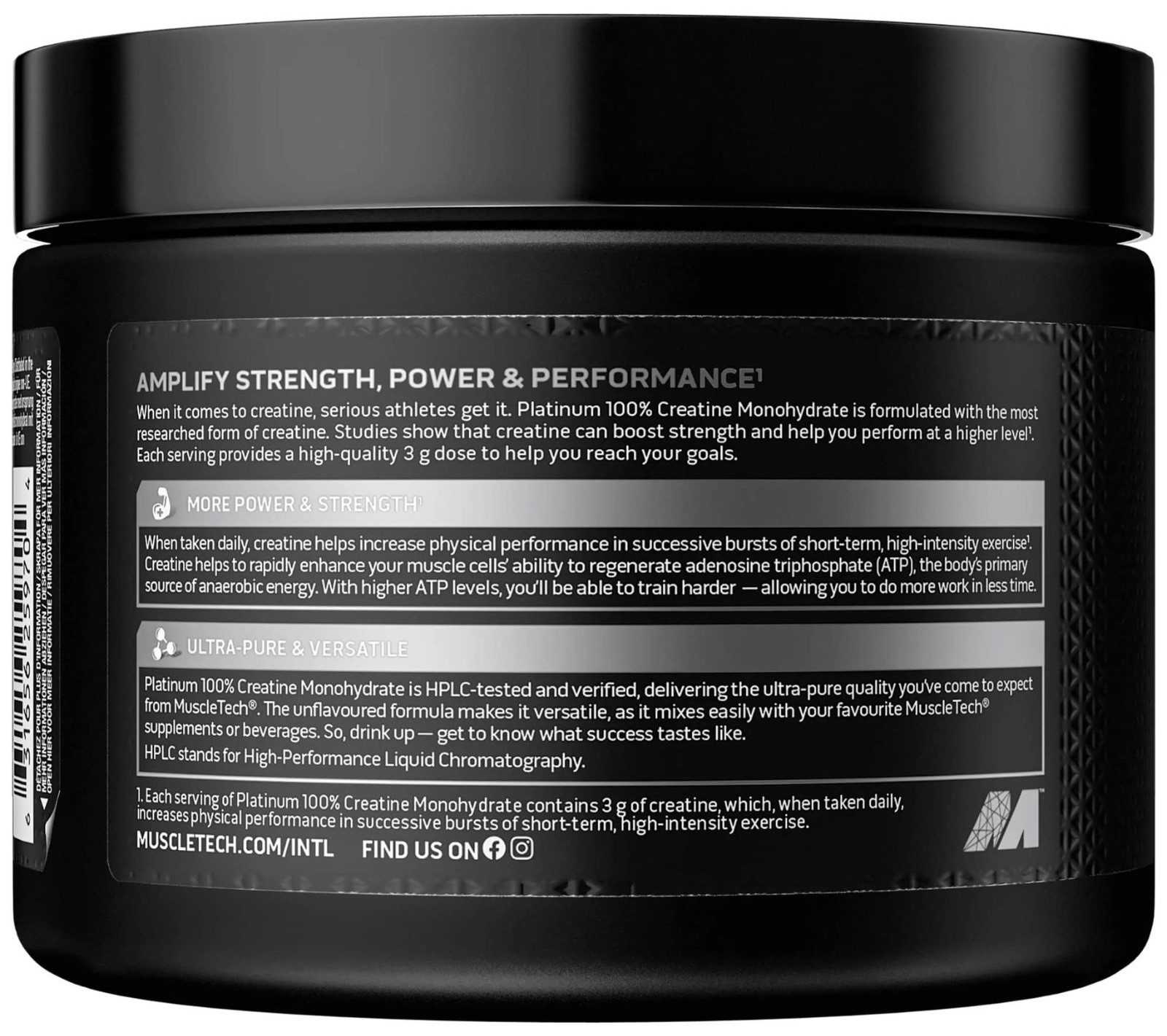 MuscleTech 100% Creatina Platinum 200g
