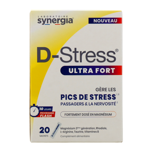 Synergia D-Stress Ultra Fort - Pics de Stress, Nervosité