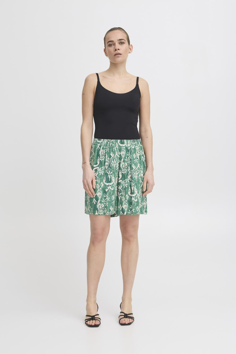 Ichi groene dames korte broek