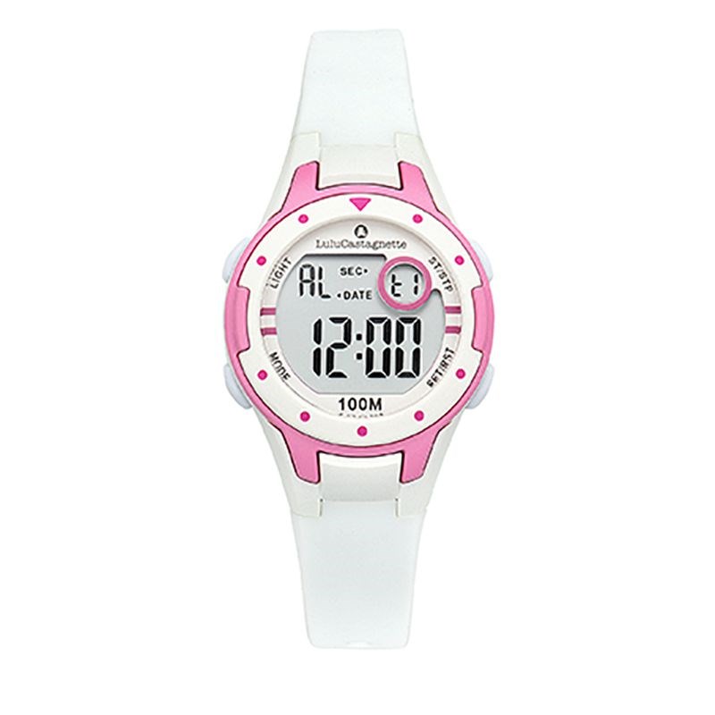 Montre Lulu Castagnette en Silicone Fille Blanc