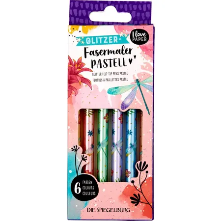 Die Spiegelburg Glitzer-Fasermaler Pastell - I love Paper