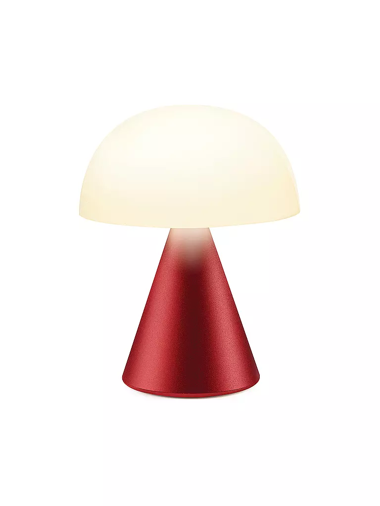 LEXON LED Lampe MINA L 17cm Dark Red dunkelrot