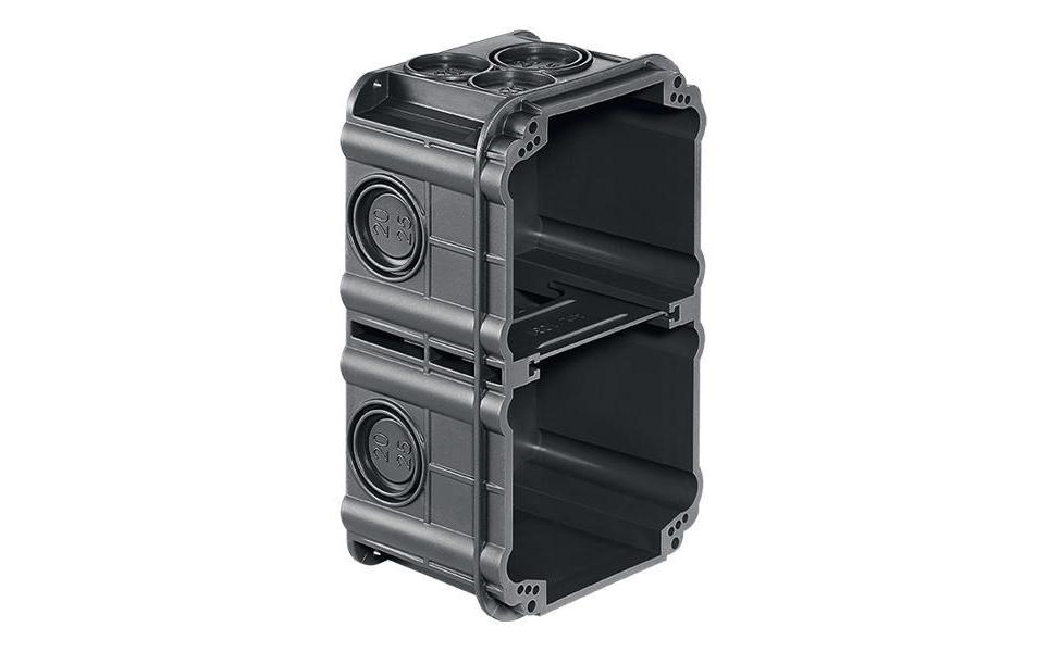 Einlasskasten Basic 2 x 1 mit Glühdrahtprüfung 850°CDer Robuste im Beton