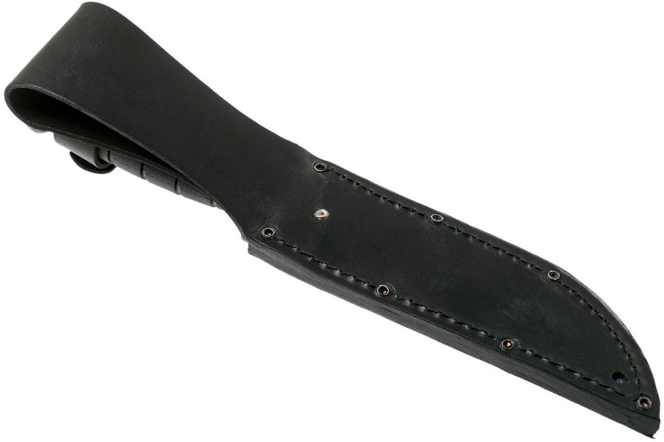 KA-BAR Short 1256, vaststaand mes, lederen foedraal