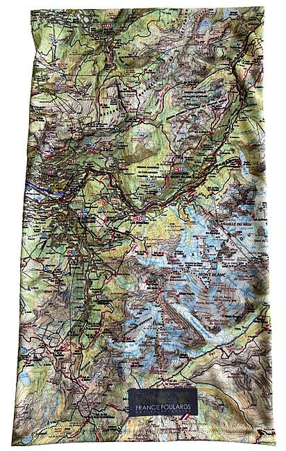 FRANCE FOULARDS - TOUR DE COU MASSIF DU MONT BLANC