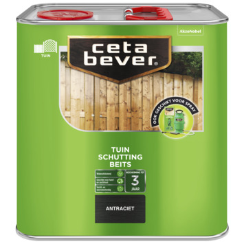 CetaBever Schuttingbeits transparant antraciet 2,5 liter