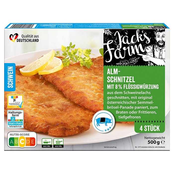 JACK´S FARM Schnitzelsortiment 500 g, Alm