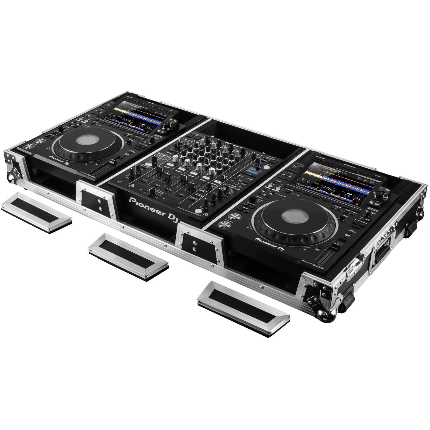 Odyssey FZ12CDJWXD2 koffer voor 12 inch DJ-mixer en mediaspelers