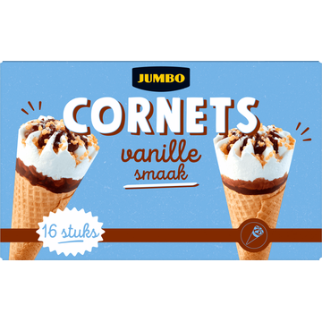 Jumbo Cornets Vanille Smaak 16 Stuks