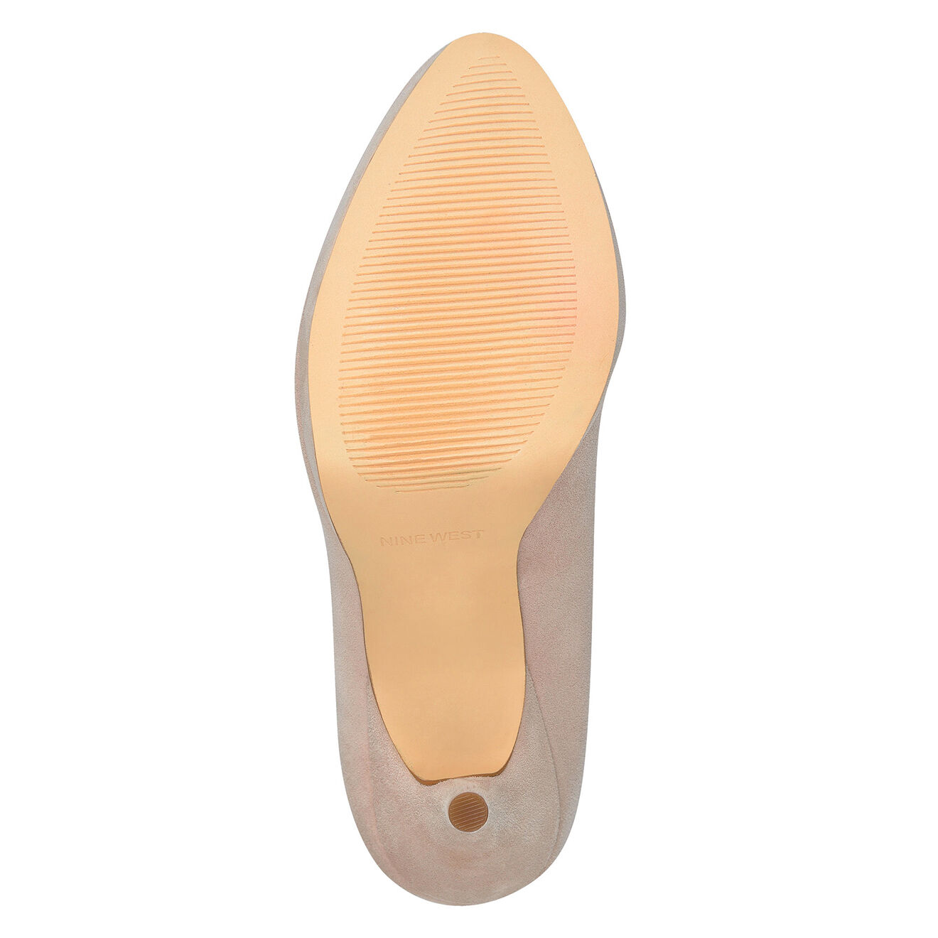 Nine West Escarpins en Velours de Cuir Kristal beiges - Talon 9 cm