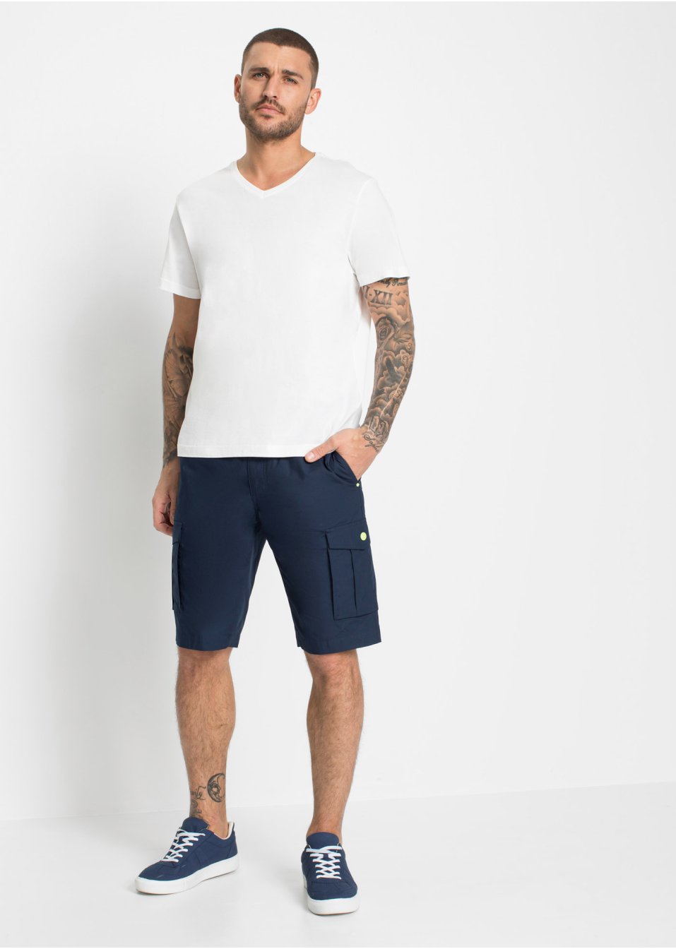 Bermuda cargo paper touch, Regular Fit