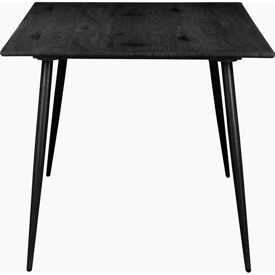 Monza - Eettafel 120x80 cm 6 zitplaatsen zwart hout look