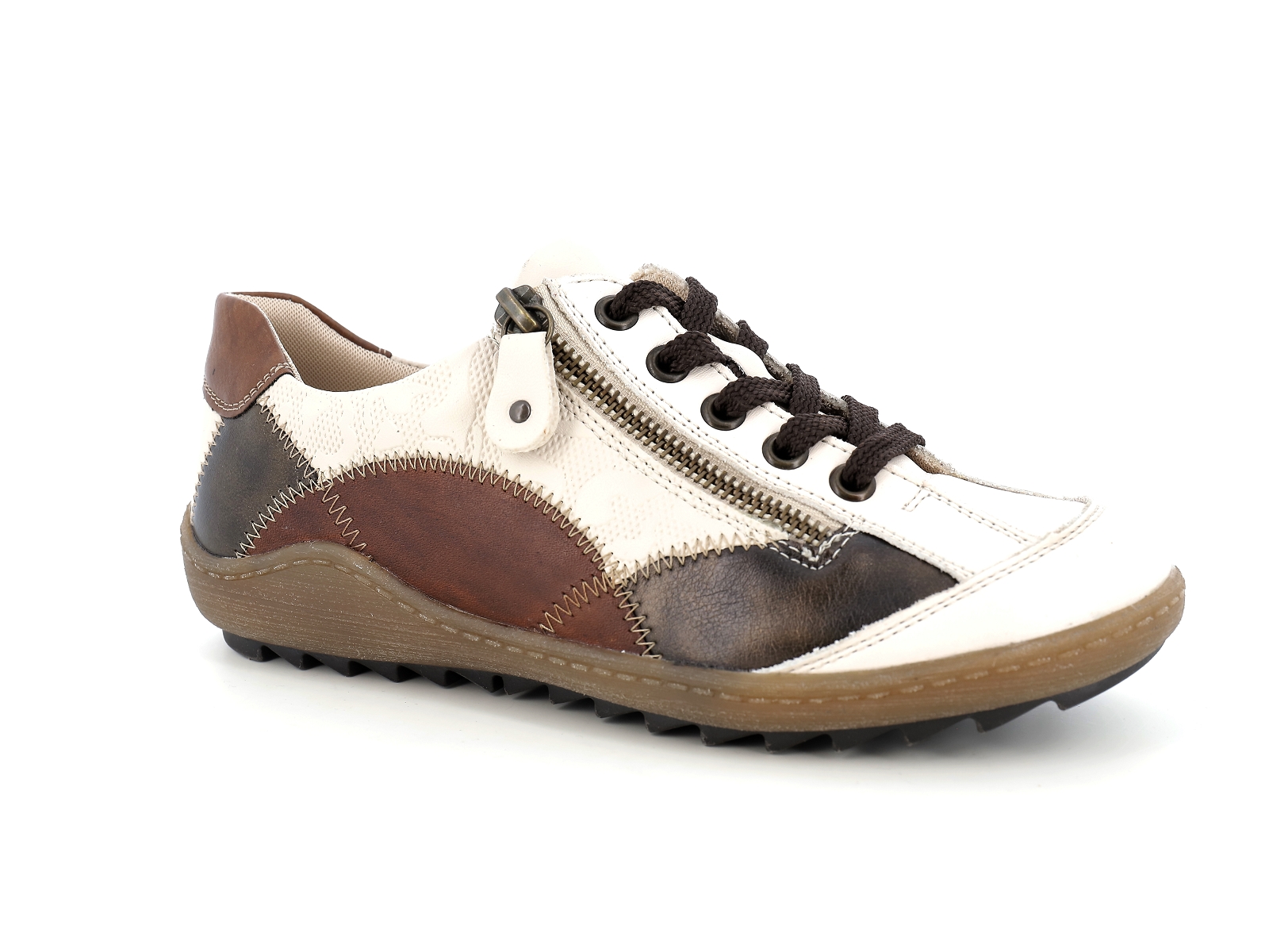 Remonte-R1430 Matières combinées Beige Marron
