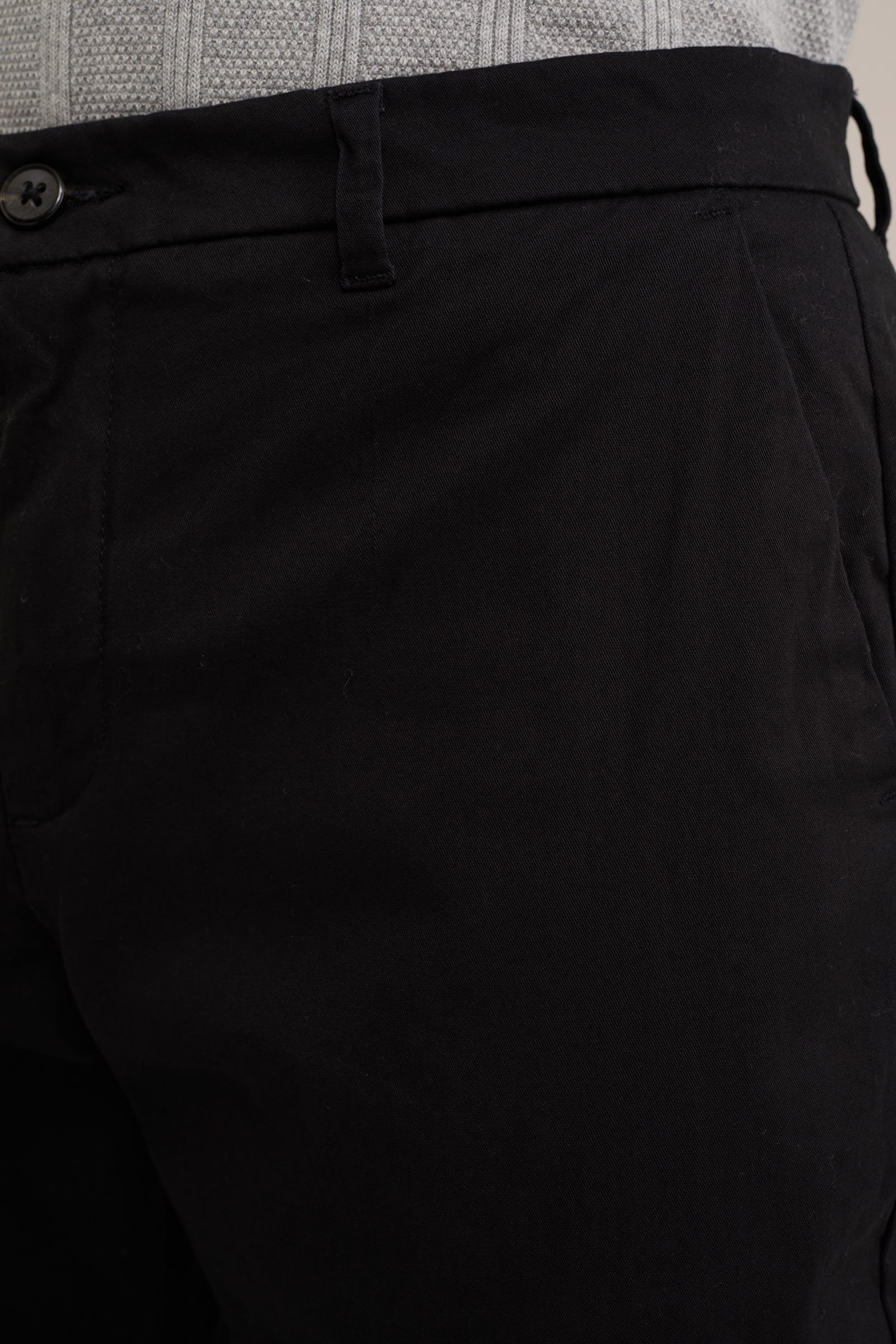 slim fit chino met stretch Fundamentals Zwart